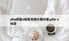 php匹配a标签文档介绍内容,php a标签