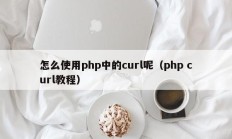 怎么使用php中的curl呢（php curl教程）