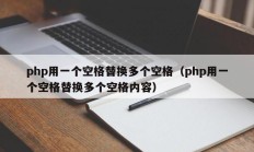 php用一个空格替换多个空格（php用一个空格替换多个空格内容）