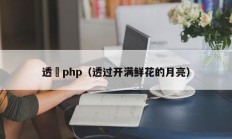 透過php（透过开满鲜花的月亮）