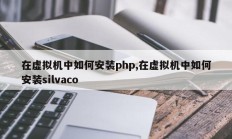 在虚拟机中如何安装php,在虚拟机中如何安装silvaco