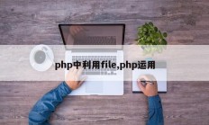 php中利用file,php运用