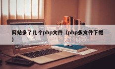 网站多了几个php文件（php多文件下载）