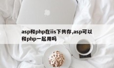 asp和php在iis下共存,asp可以和php一起用吗