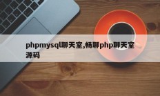 phpmysql聊天室,畅聊php聊天室源码