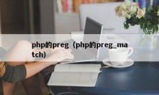 php的preg（php的preg_match）