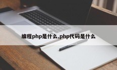 编程php是什么,php代码是什么