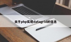 关于php实现datagrid的信息
