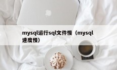 mysql运行sql文件慢（mysql 速度慢）