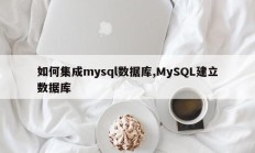 如何集成mysql数据库，用MySQL创建数据库