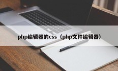 php编辑器的css（php文件编辑器）
