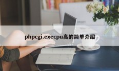 phpcgi.execpu高的简单介绍