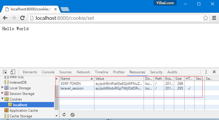 Laravel教程： Cookie的创建与检索