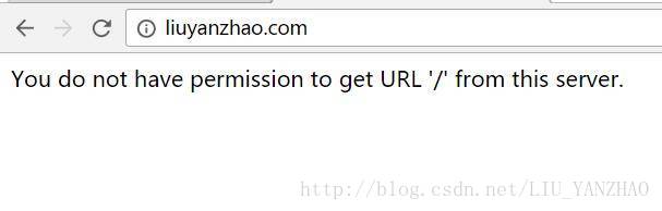 腾讯云CDN显示 You do not have permission to get URL / from this server
