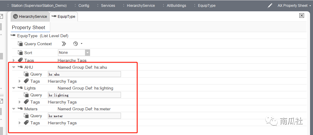Niagara使用层级结构HierarchyService服务创建设备实体对象的数据模型