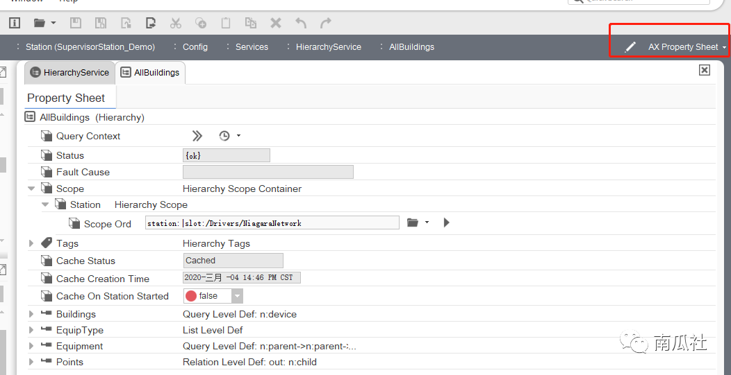 Niagara使用层级结构HierarchyService服务创建设备实体对象的数据模型