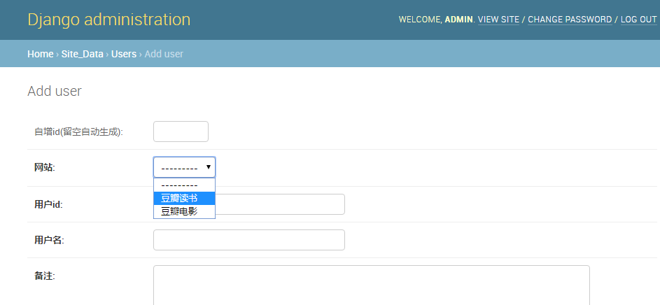 Django开发：实现 ORM admin view中model字段choices取值自动更新的一种方法
