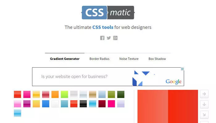 CSS3代码生成器，10个顶级的免费用
