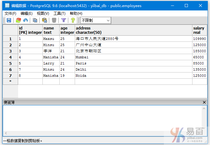 PostgreSQL BETWEEN条件查询：从两个指定条件之间的表中获取数据
