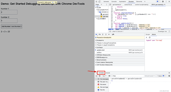 Debug JavaScript（调试、debugger）