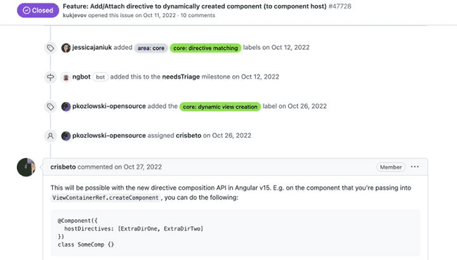 Angular 指令组合 API—— hostDirectives