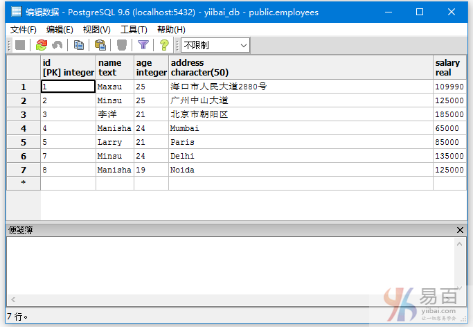 PostgreSQL INNER JOIN(内连接)：返回满足连接条件的多个表中的所有行