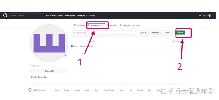 Git安装使用快速上手图文教程：如何在 GitHub 创建一个新仓库（repository）