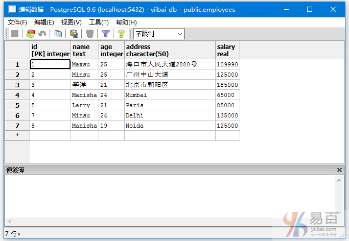 PostgreSQL Having子句，与GROUP BY子句组合使用选择函数结果满足某些条件的特定行