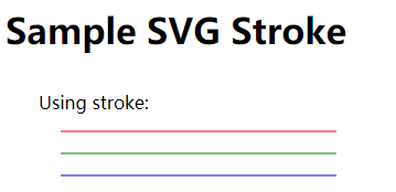 SVG教程：笔画(stroke)属性及示例