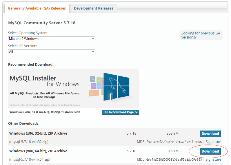 MySQL学习入门教程：5.7版(Win10平台64位)安装步骤操作