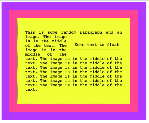 CSS float属性