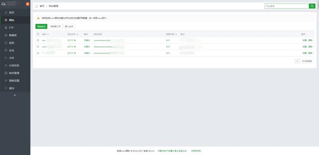 BT宝塔面板后台使用教程：网站、FTP、数据库、监控…