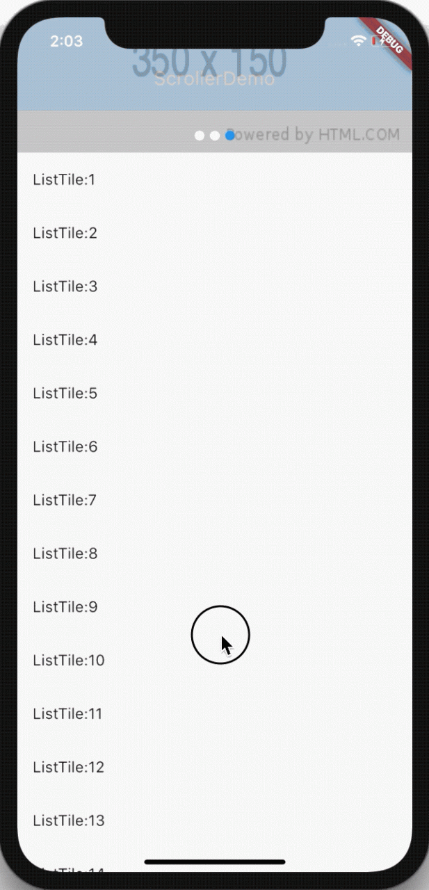 Flutter 监听滚动控件及实战appBar滚动渐变