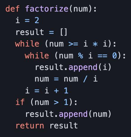 质因数分解算法例子：看不同编程语言有哪些差异？如何选择入门语言？