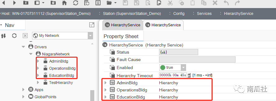 Niagara使用层级结构HierarchyService服务创建设备实体对象的数据模型