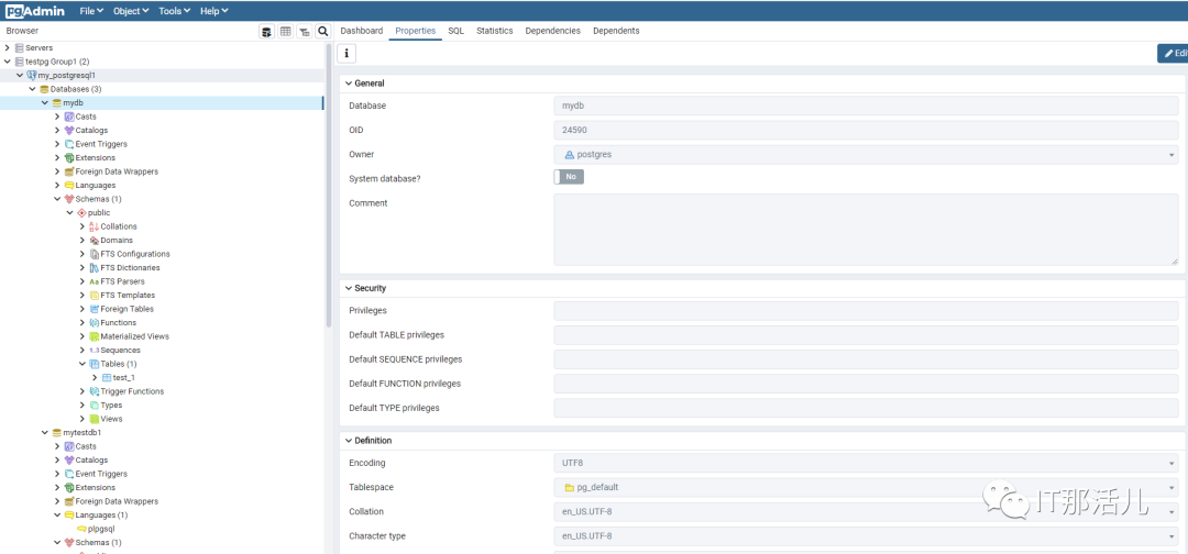 PostgreSQL管理工具pgAdmin 4使用手册