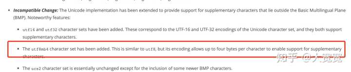 mysql 额外加入一个 utf8mb4 数据类型，而不是原地升级 utf8？