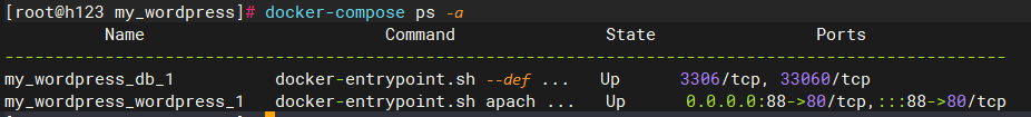 docker用法整理：docker-compose 容器编排及搭建wordpress博客系统